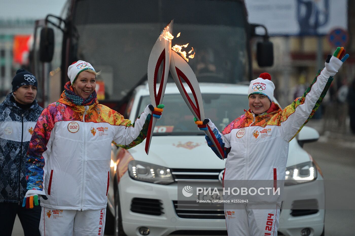 Эстафета Олимпийского огня. Новосибирск. День 1