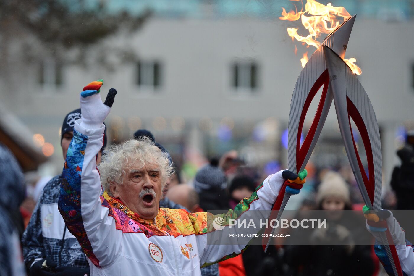 Эстафета Олимпийского огня. Новосибирск. День 1