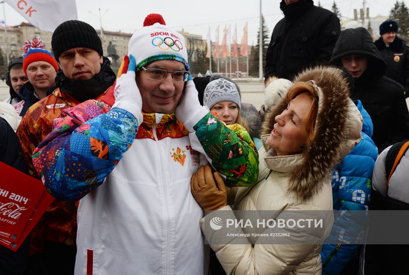 Эстафета Олимпийского огня. Новосибирск. День 1