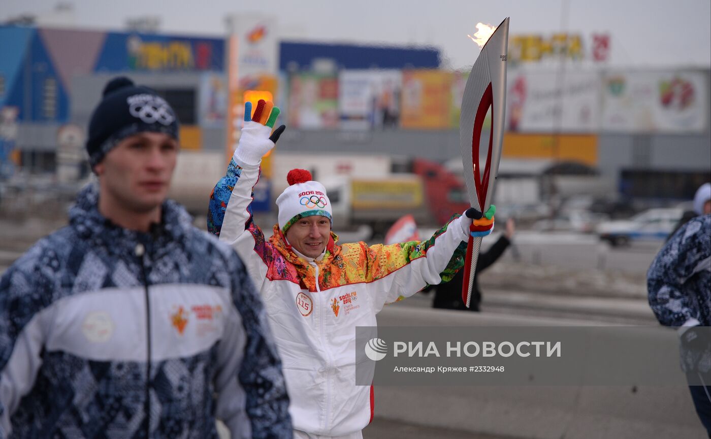 Эстафета Олимпийского огня. Новосибирск. День 1