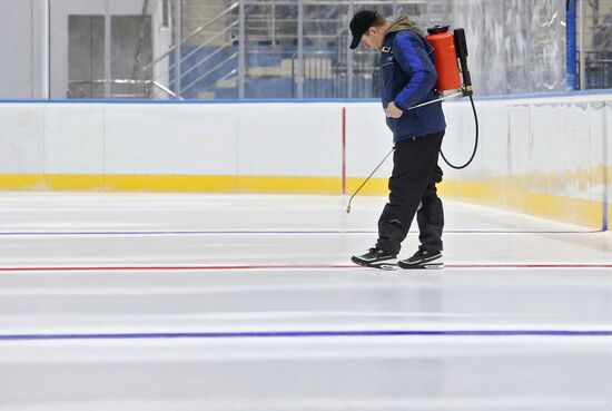 Подготовка спортивного комплекса "Чижовка-Арена" к Чемпионату мира по хоккею
