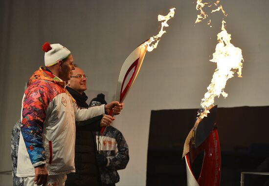 Эстафета Олимпийского огня. Новосибирск. День 2