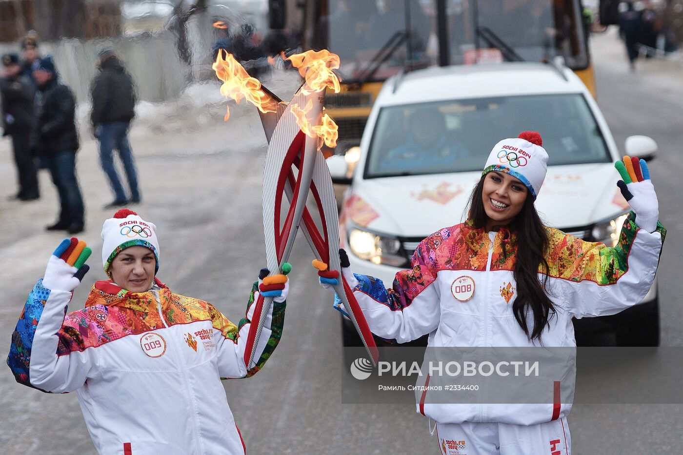 Эстафета Олимпийского огня. Новосибирская область