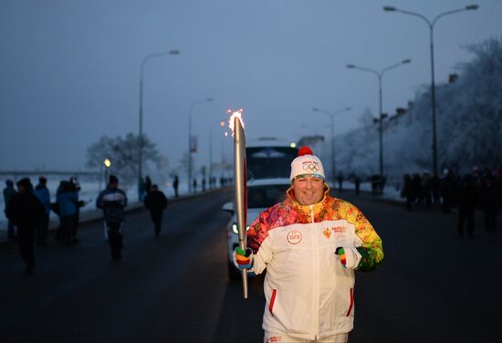 Эстафета Олимпийского огня. Омск
