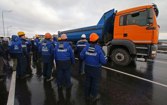 Открытие магистрального путепровода в Калининграде