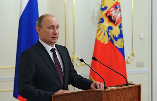 В.Путин провел встречу с российскими правозащитниками