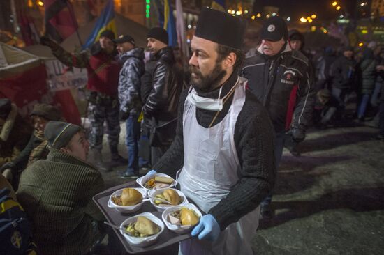 Акция сторонников евроинтеграции на площади Независимости в Киеве