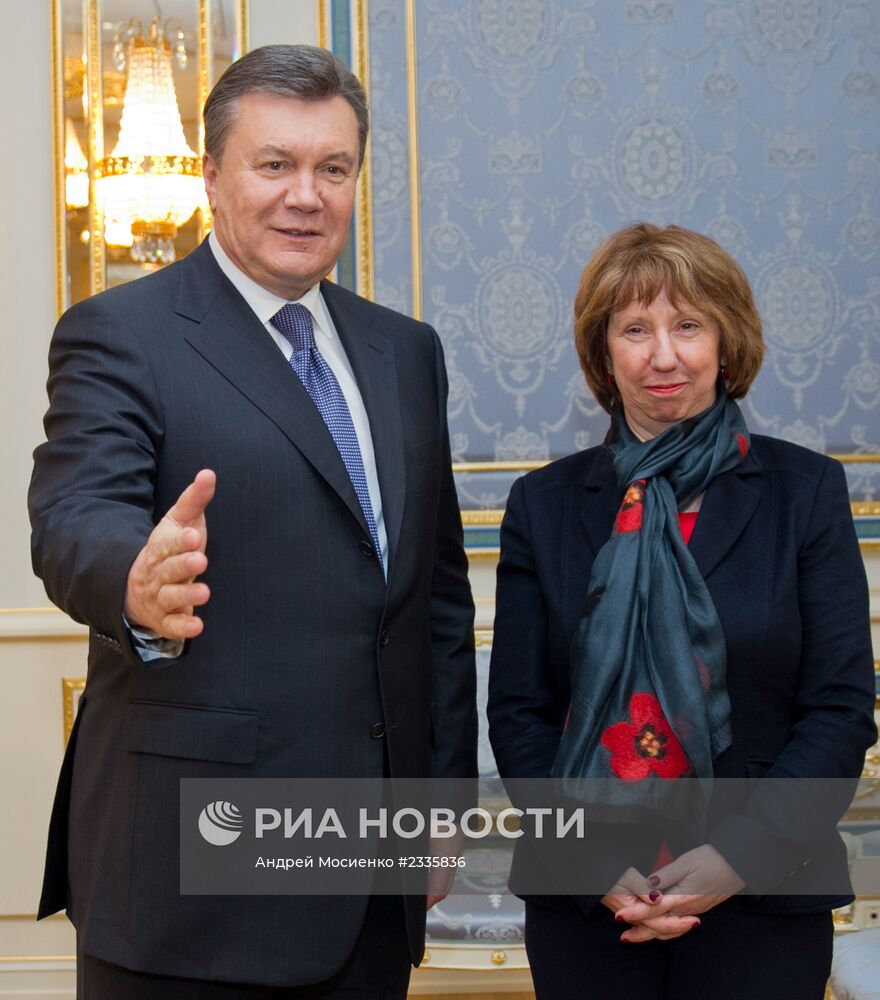 Встреча Виктора Януковича с Кэтрин Эштон