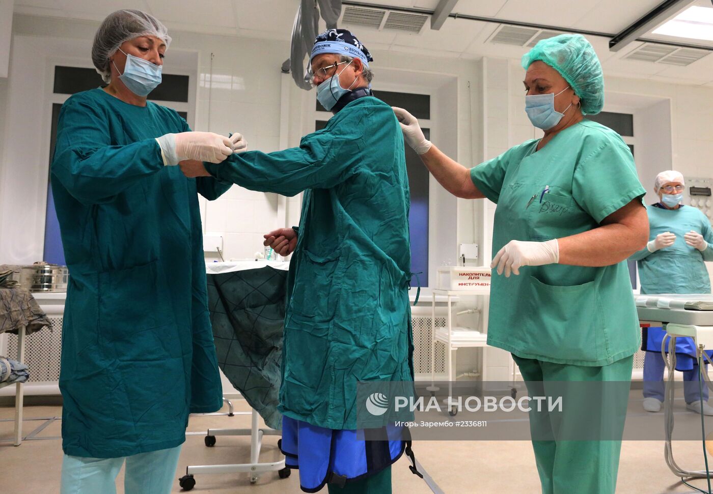 Проведение операции в госпитале Балтийского флота в Калининграде