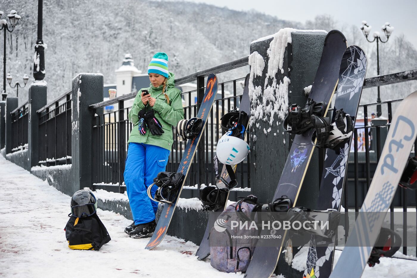 Открытие сезона на горнолыжном комплексе "Роза Хутор"