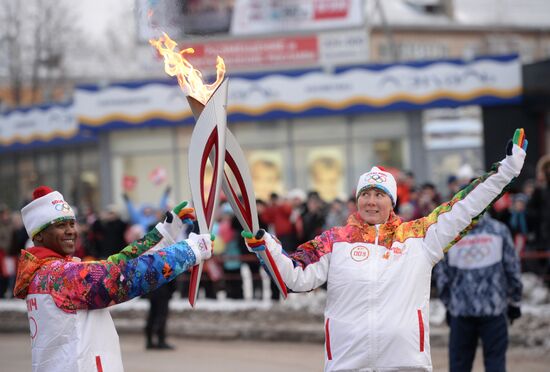 Эстафета Олимпийского огня. Каменск-Уральский