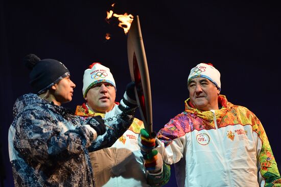 Эстафета Олимпийского огня. Курган