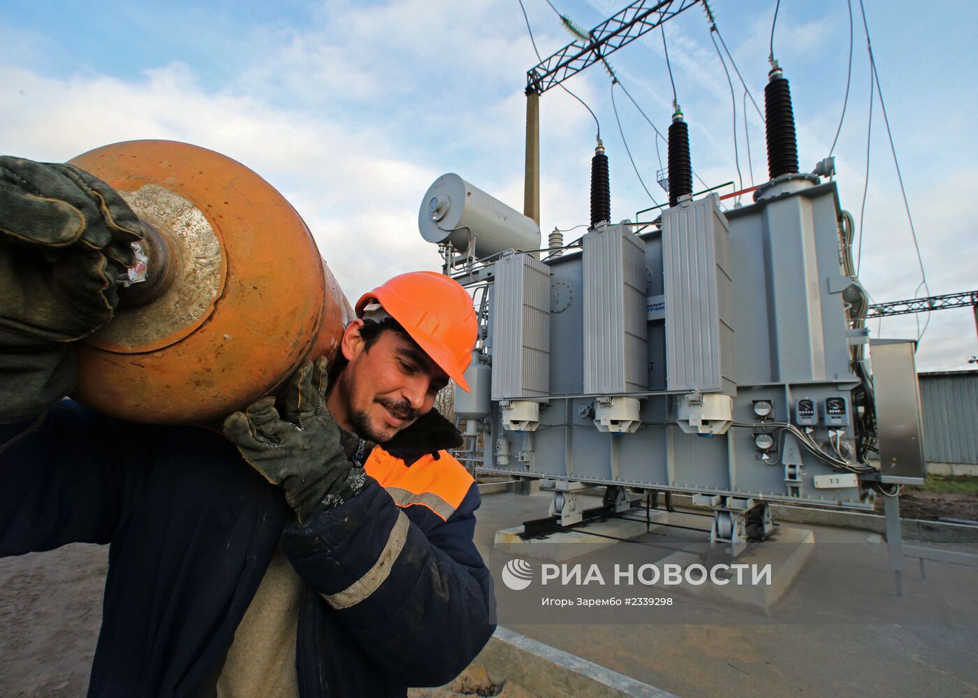 Открытие электроподстанции в поселке Борисово