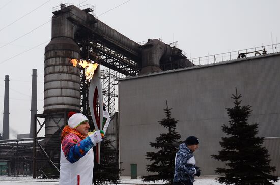 Эстафета Олимпийского огня. Магнитогорск