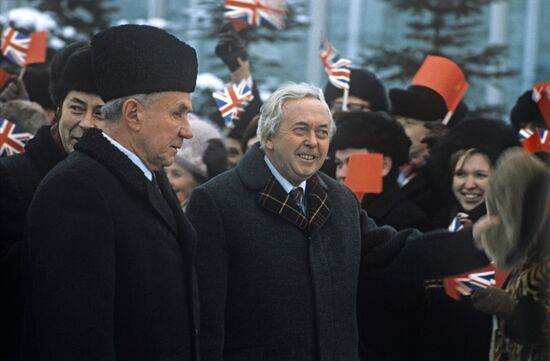 Алексей Косыгин и Гарольд Вильсон