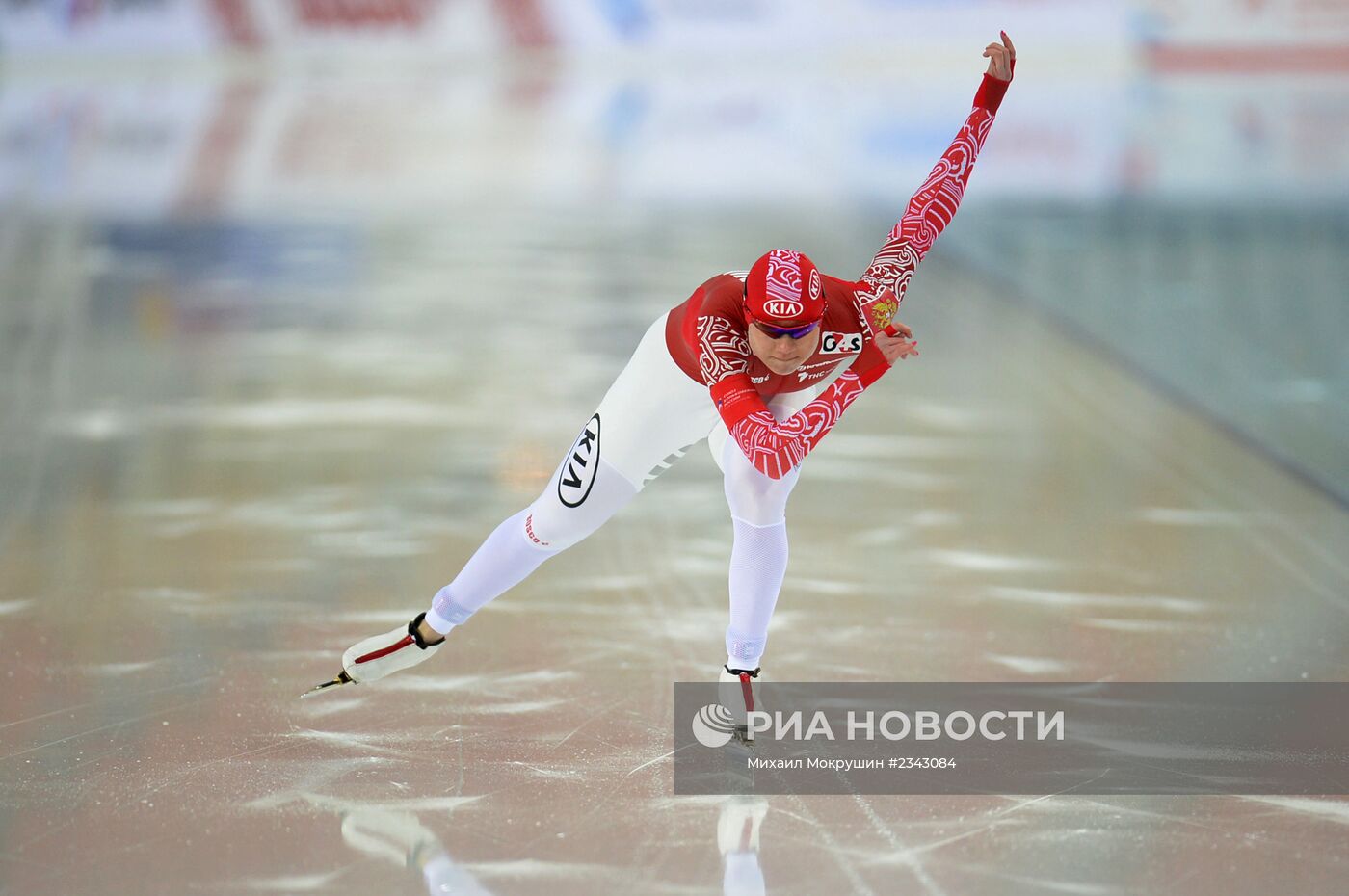 Конькобежный спорт. Чемпионат России. Первый день