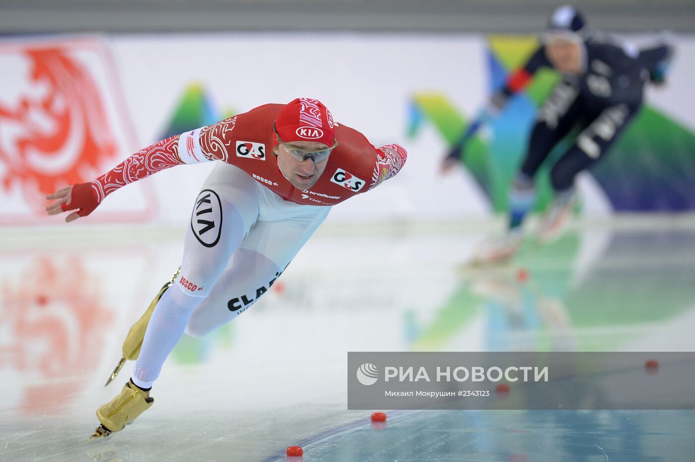 Конькобежный спорт. Чемпионат России. Первый день