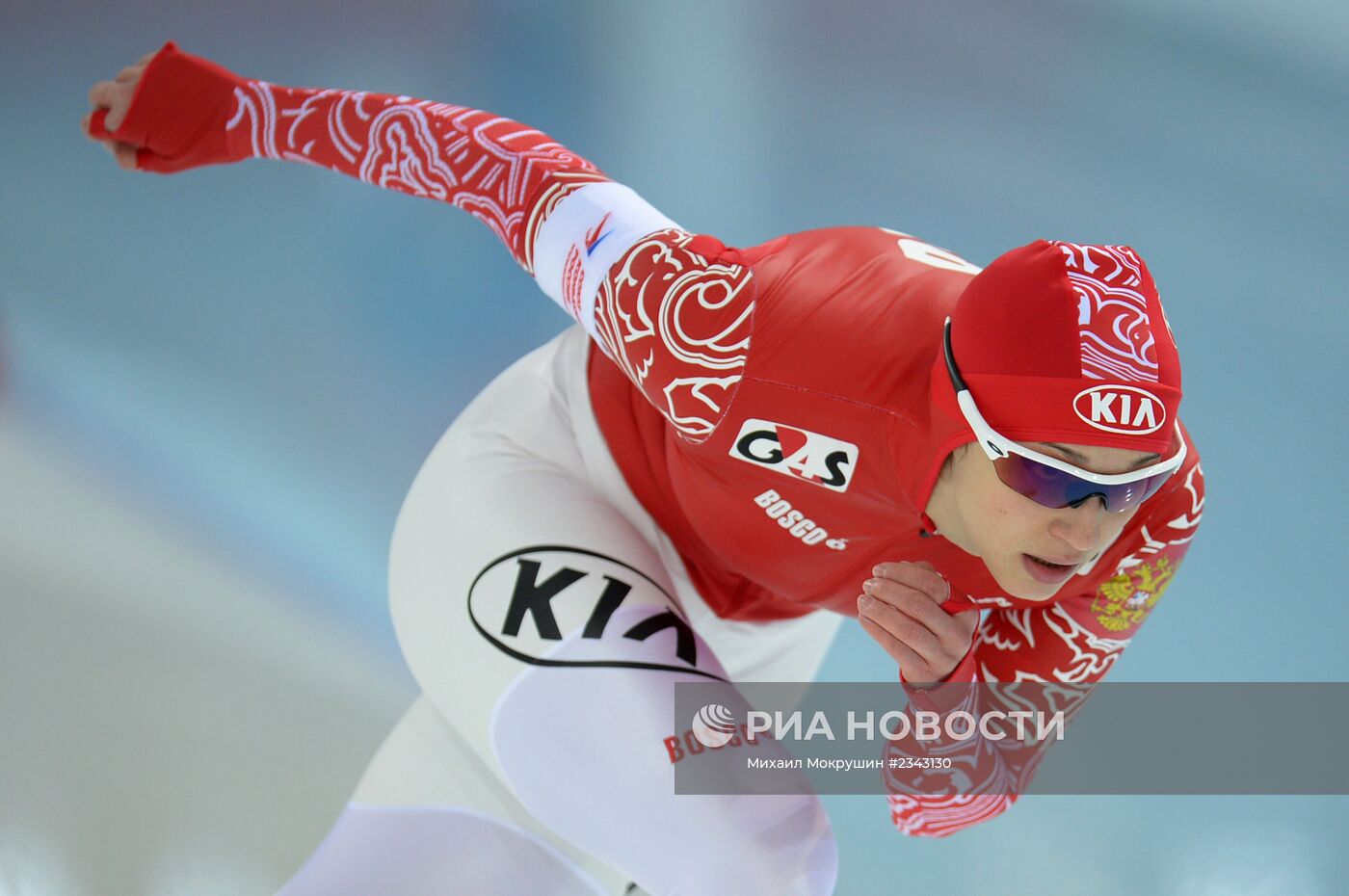 Конькобежный спорт. Чемпионат России. Первый день