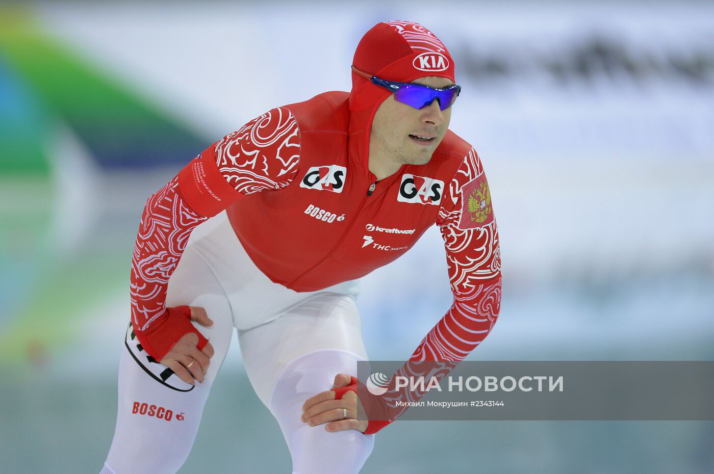 Конькобежный спорт. Чемпионат России. Первый день