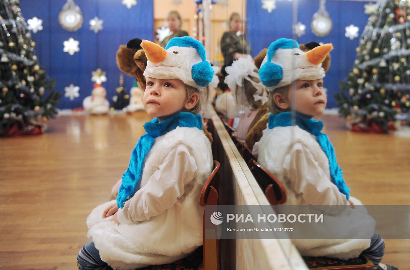 Новогодний утренник в детском доме в Великом Новгороде