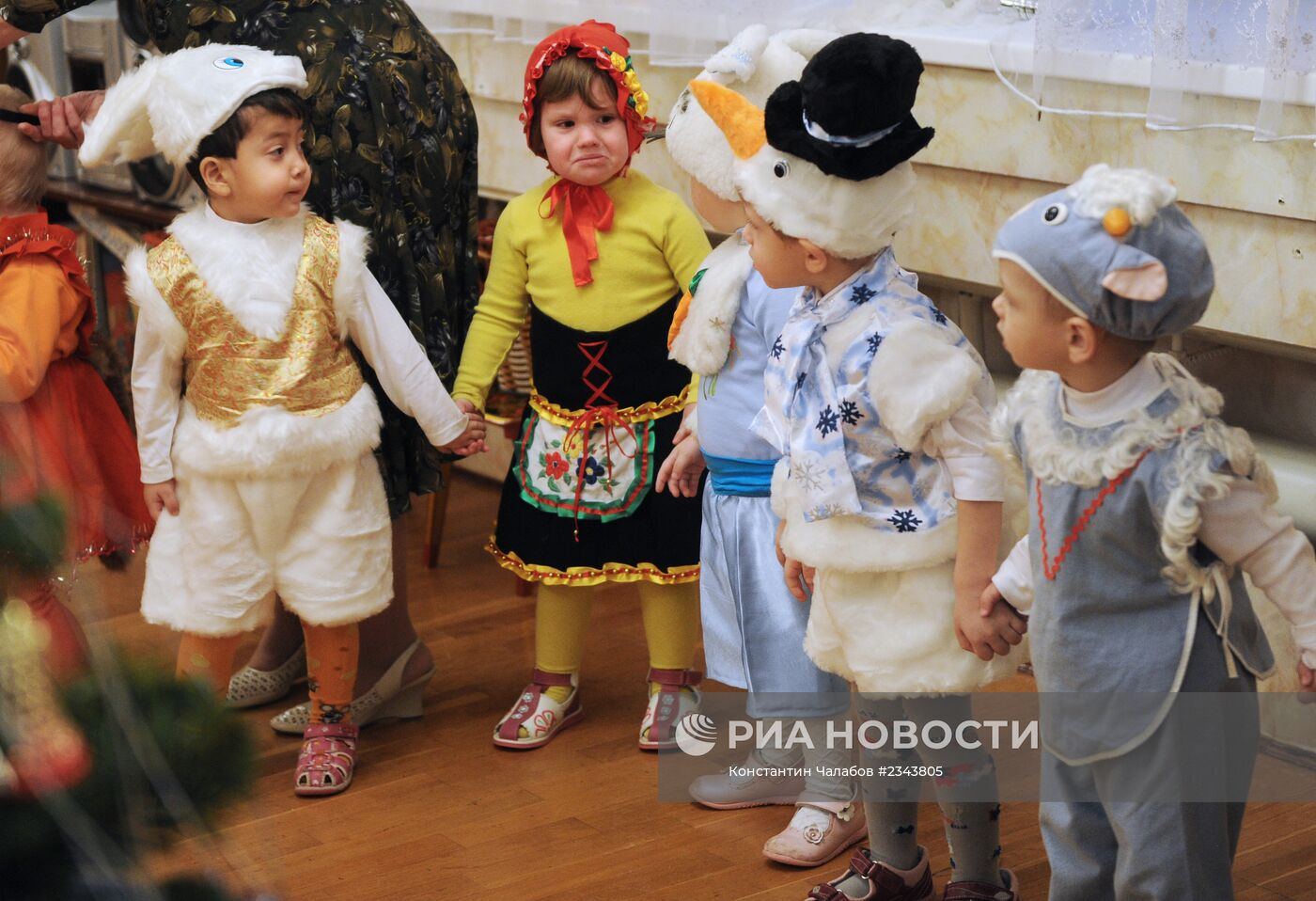 Новогодний утренник в детском доме в Великом Новгороде