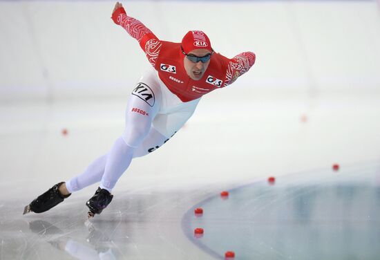 Конькобежный спорт. Чемпионат России. Третий день