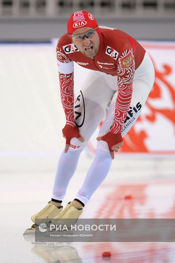 Конькобежный спорт. Чемпионат России. Третий день