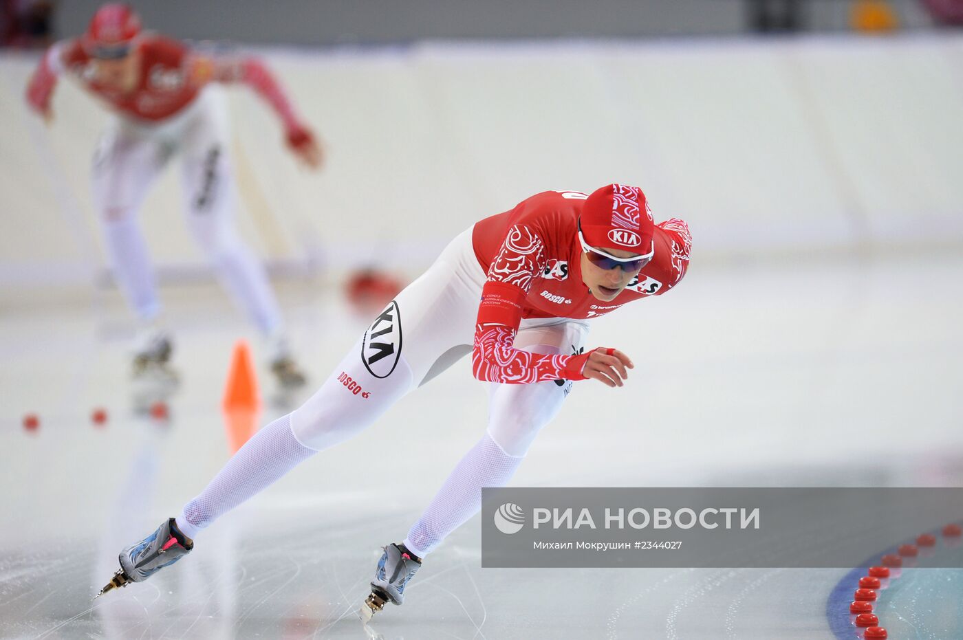 Конькобежный спорт. Чемпионат России. Третий день
