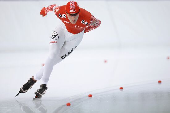 Конькобежный спорт. Чемпионат России. Третий день