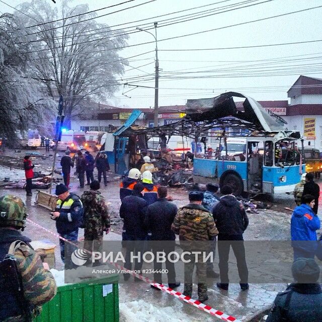 Взрыв в троллейбусе в Волгограде