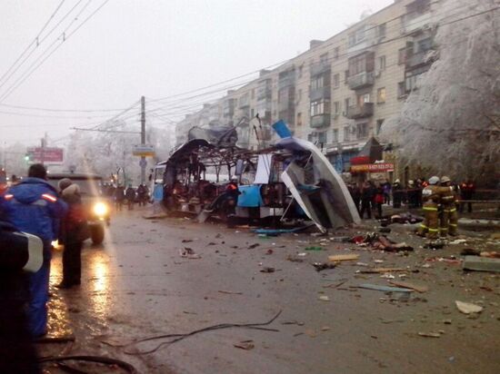 Взрыв в троллейбусе в Волгограде