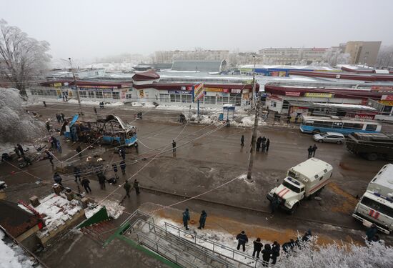 Взрыв в троллейбусе в Волгограде