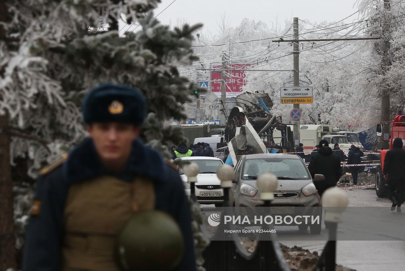 Взрыв в троллейбусе в Волгограде