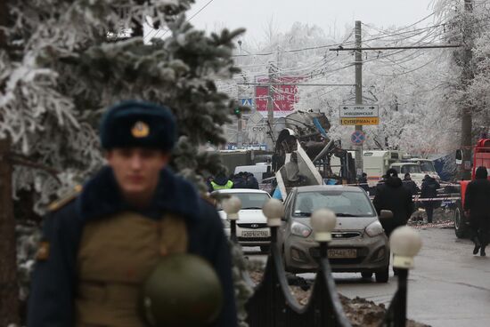 Взрыв в троллейбусе в Волгограде