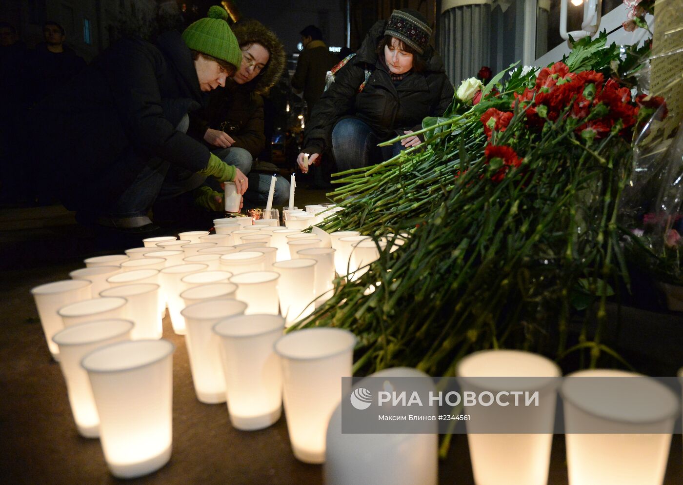 Акция памяти по погибшим в терактах в Волгограде