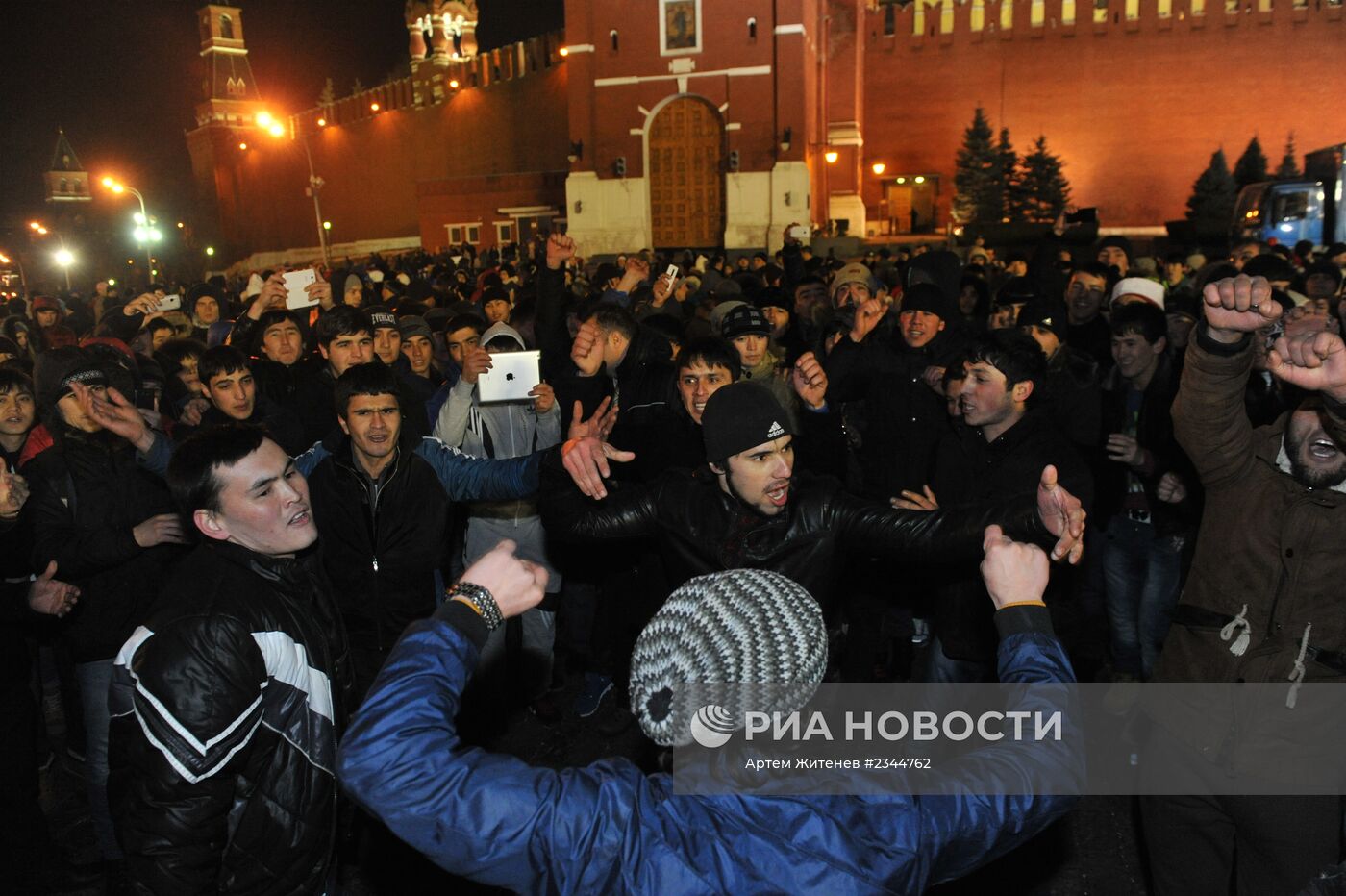 Празднование Нового года на Красной площади