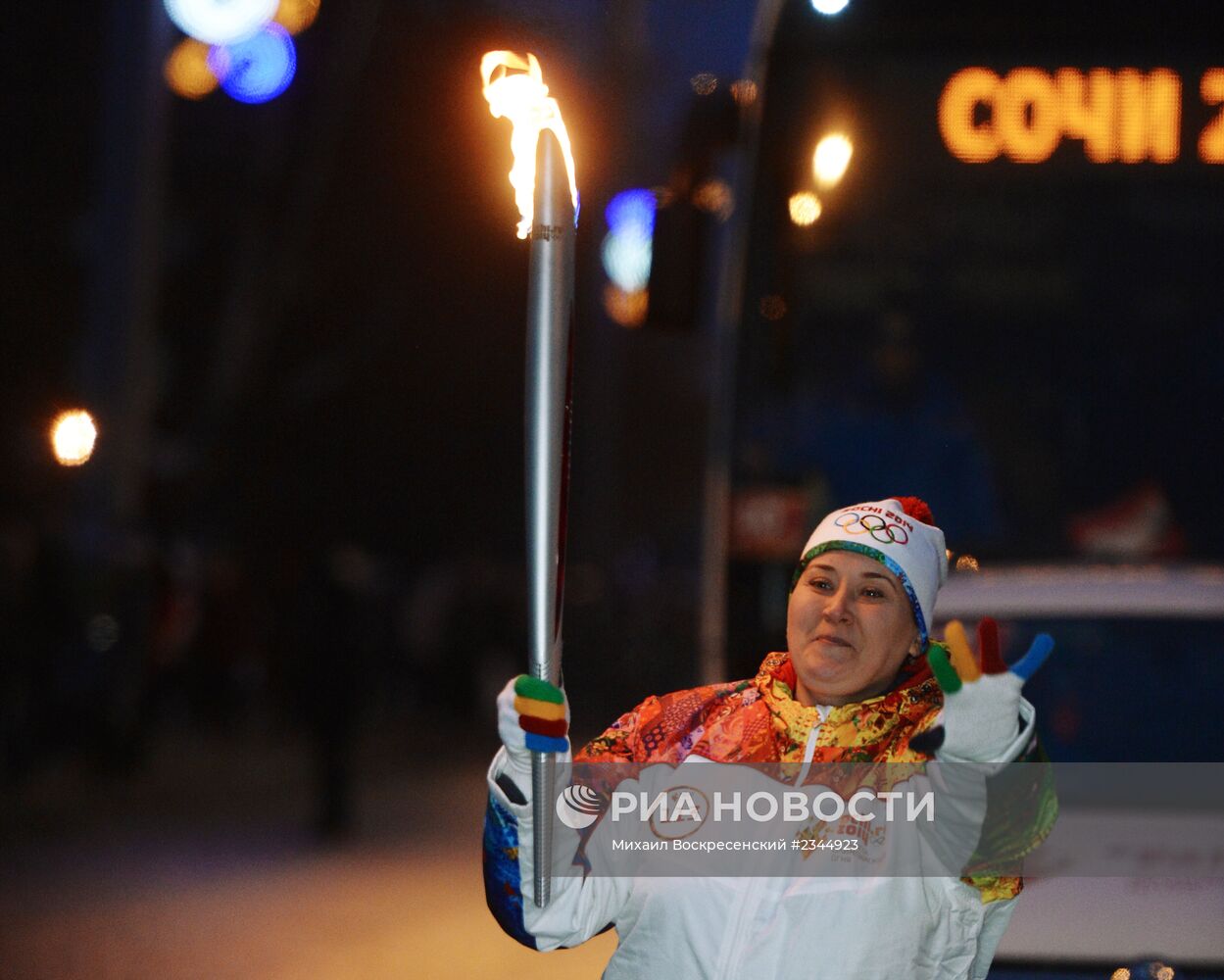 Эстафета Олимпийского огня. Ижевск