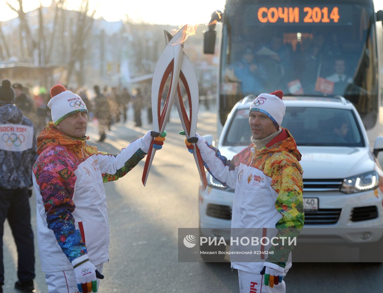 Эстафета Олимпийского огня. Пермь