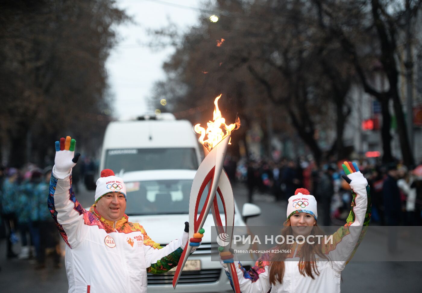 Эстафета Олимпийского огня. Мичуринск