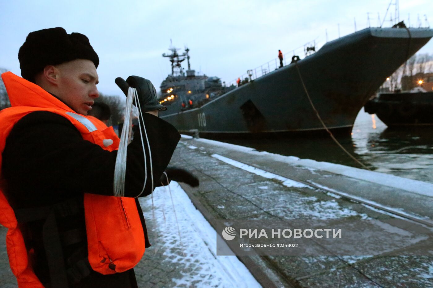 Большой десантный корабль "Александр Шабалин" вернулся в Балтийск из похода
