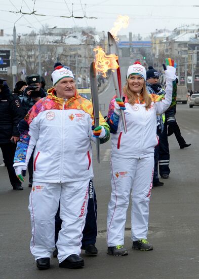 Эстафета Олимпийского огня. Брянск