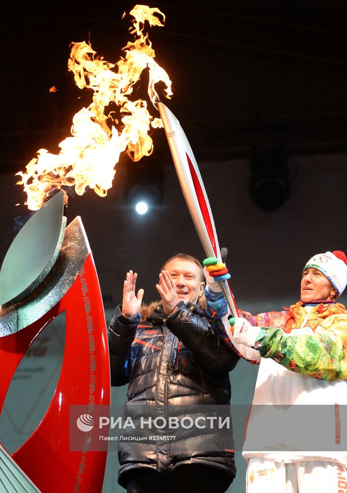 Эстафета Олимпийского огня. Брянск