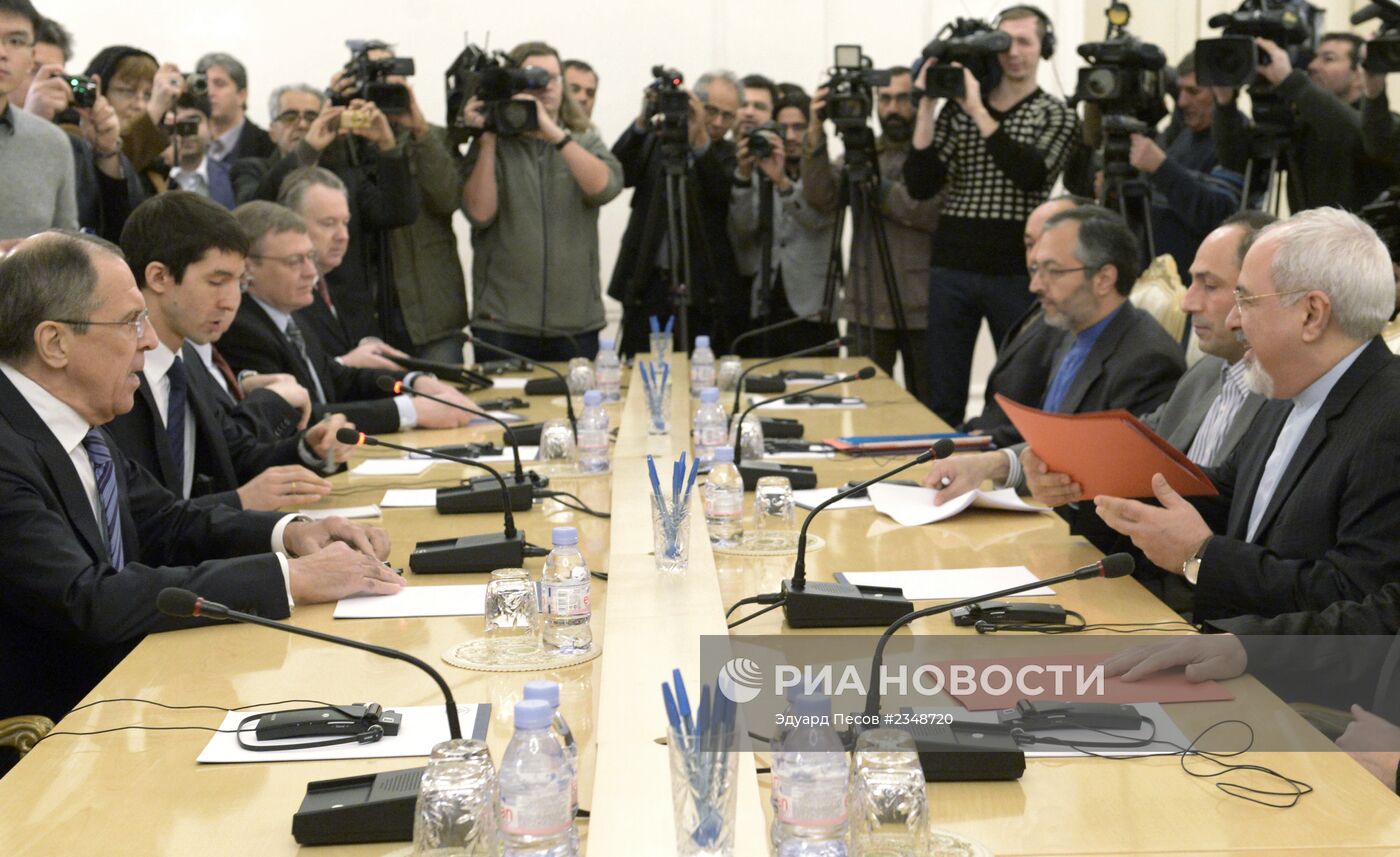Встреча глав МИД России и Ирана С.Лаврова и М.Зарифа