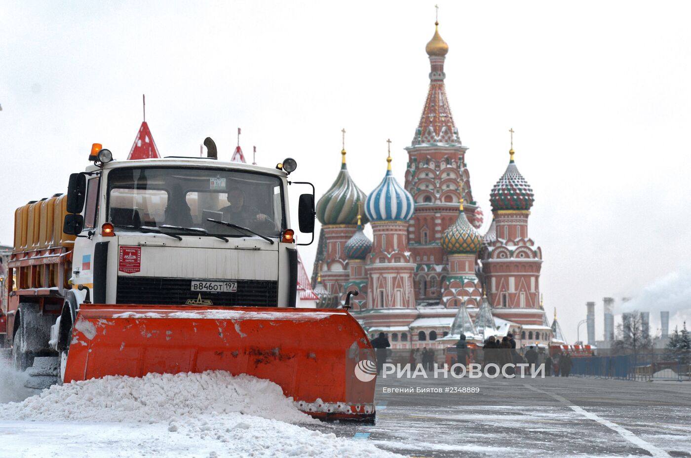 Снегопад в Москве