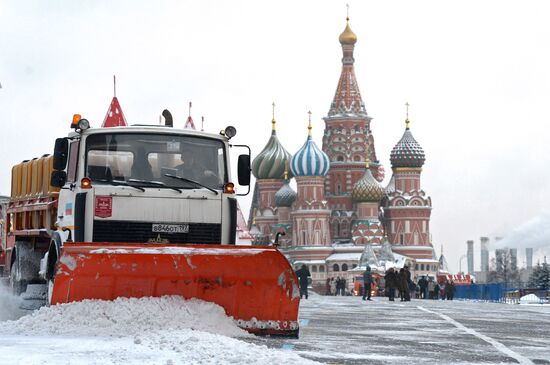 Снегопад в Москве