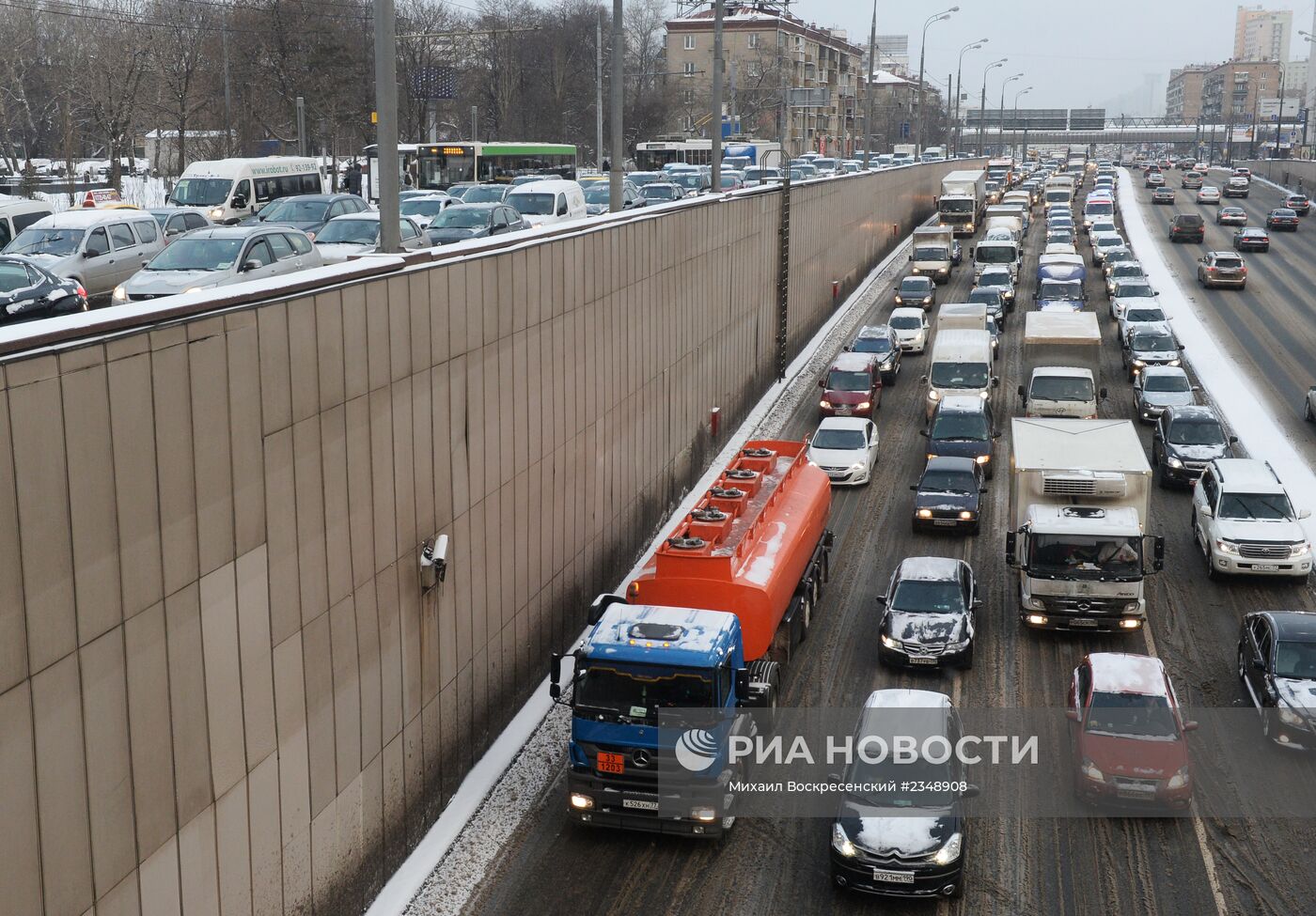 Снегопад в Москве