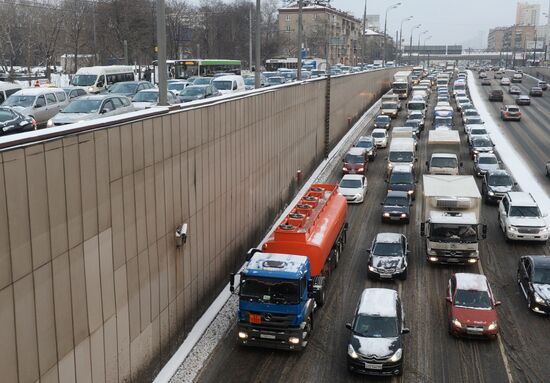 Снегопад в Москве