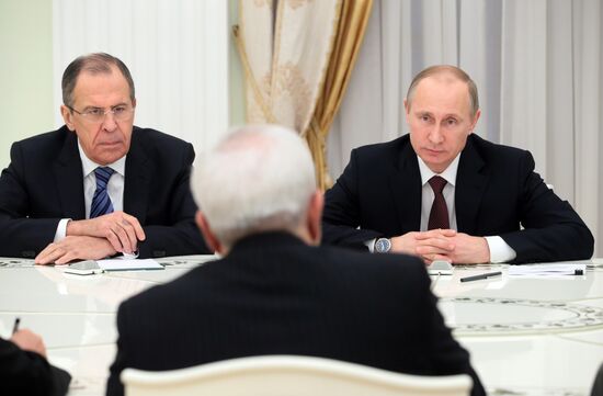 В.Путин принял в Кремле Джавада Зарифа