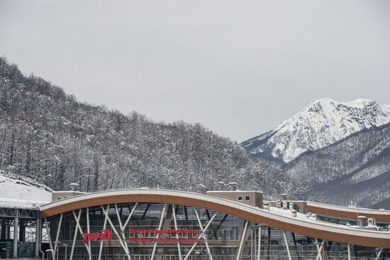 Виды горного кластера зимней Олимпиады