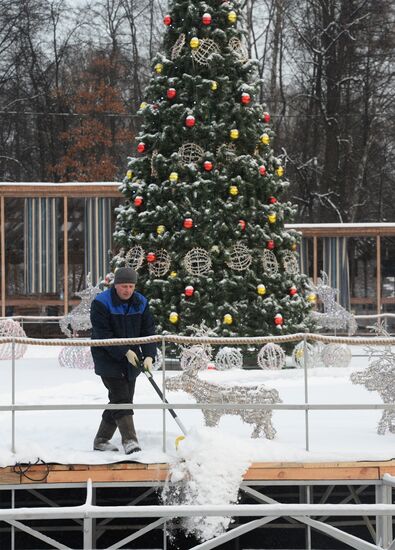 Уборка снега в Москве